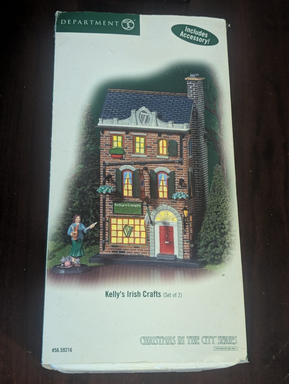 Department 56 Kelly's Irish Crafts Christmas Village Building